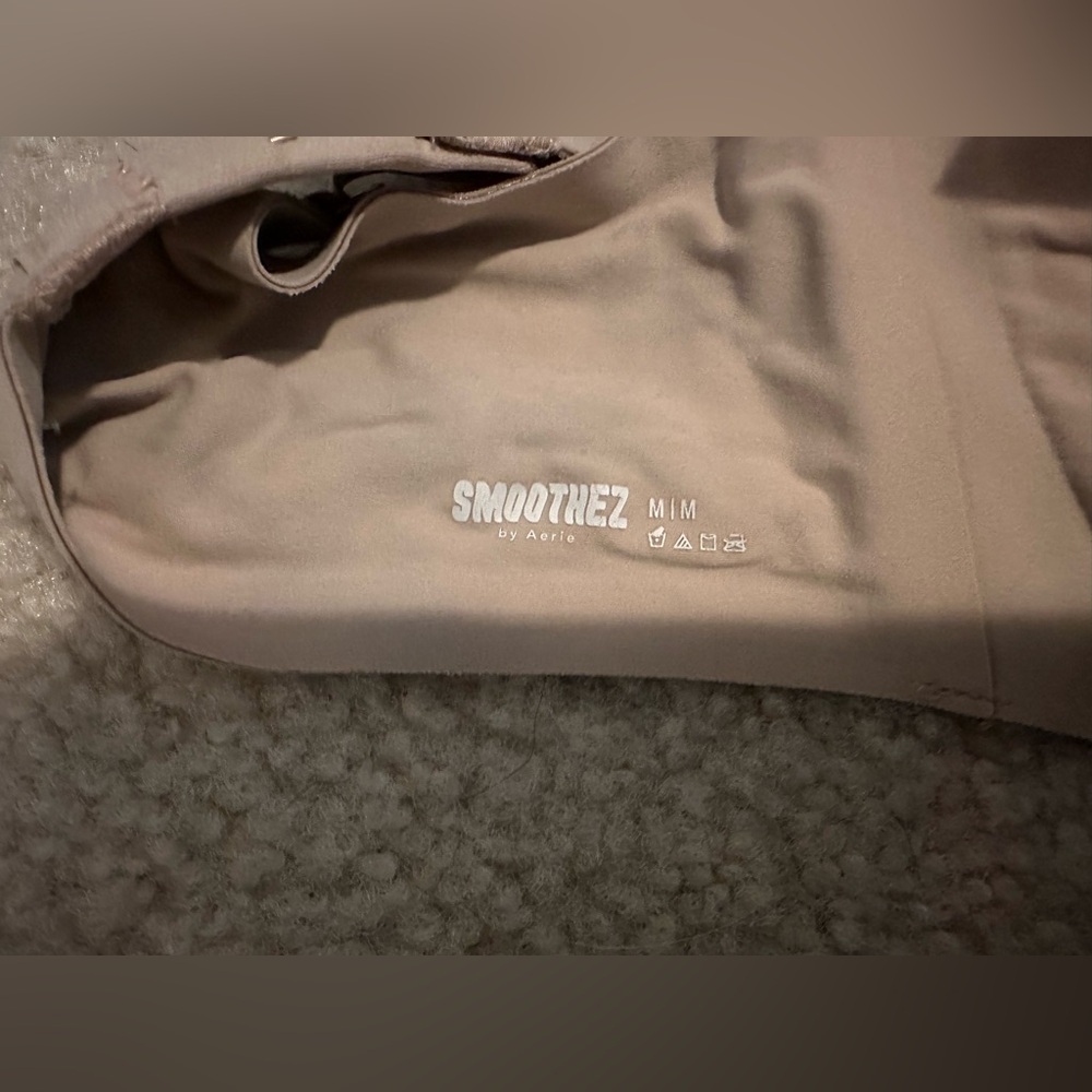 Aerie SMOOTHEZ Padded Scoop Bralette Sands Medium - Picture 7 of 7